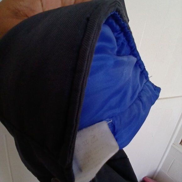 Vintage Stussy Burly Gear Vest Mens Small Snap Button Navy Blue 90s Work Jacket - Picture 13 of 16